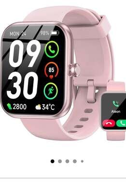 BOOOMIC 1.83" Smart Watch with Alexa Built-In and Bluetooth Calling - Pink